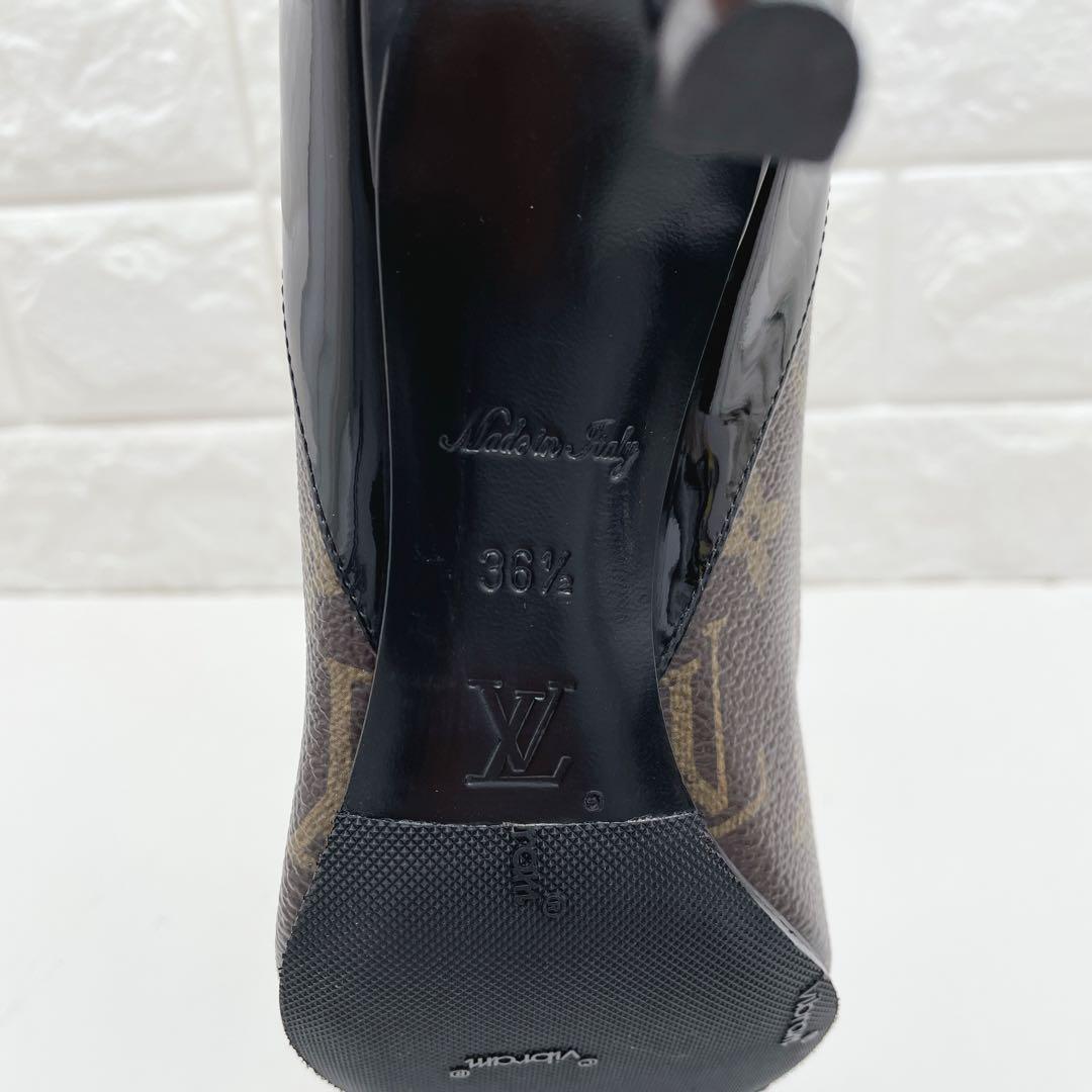 美品 ルイヴィトン モノグラム ハイヒール パンプス　PVC 36.5 ブラウン