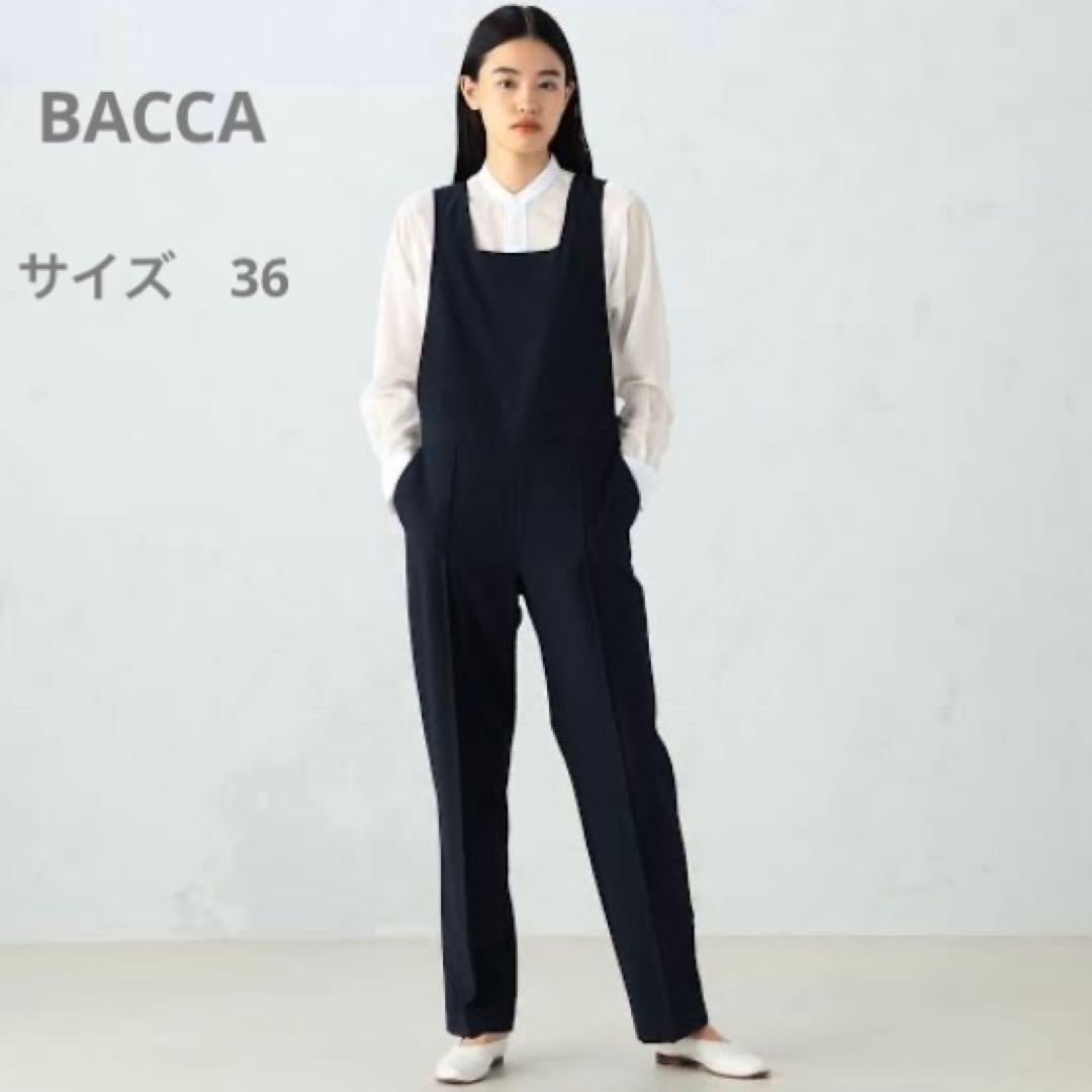 ✨美品✨バッカ シアサッカー カバードサロペット オールインワン ネイビー 36