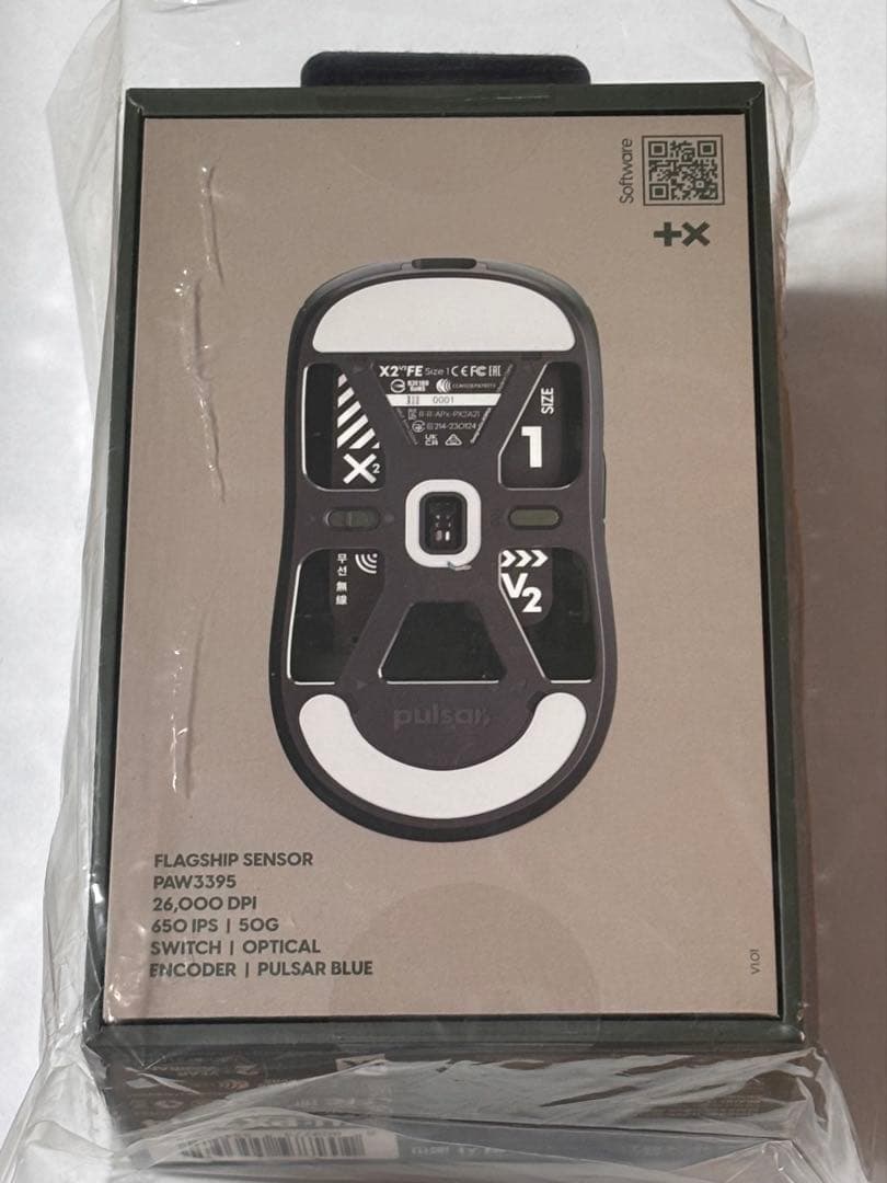 値下げ⭕️新品未使用pulsar ワイヤレスマウス サイズ