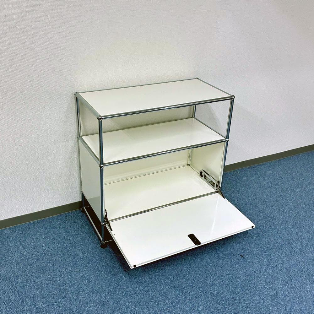 中古 USMハラー｜ リビング・サイドボード 1列3段 ピュアホワイト