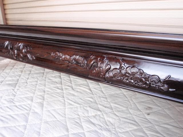 激安処分！新品 本物♪黒檀 無垢 5尺(150巾) 座敷机 唐木座卓 検/欅紫檀