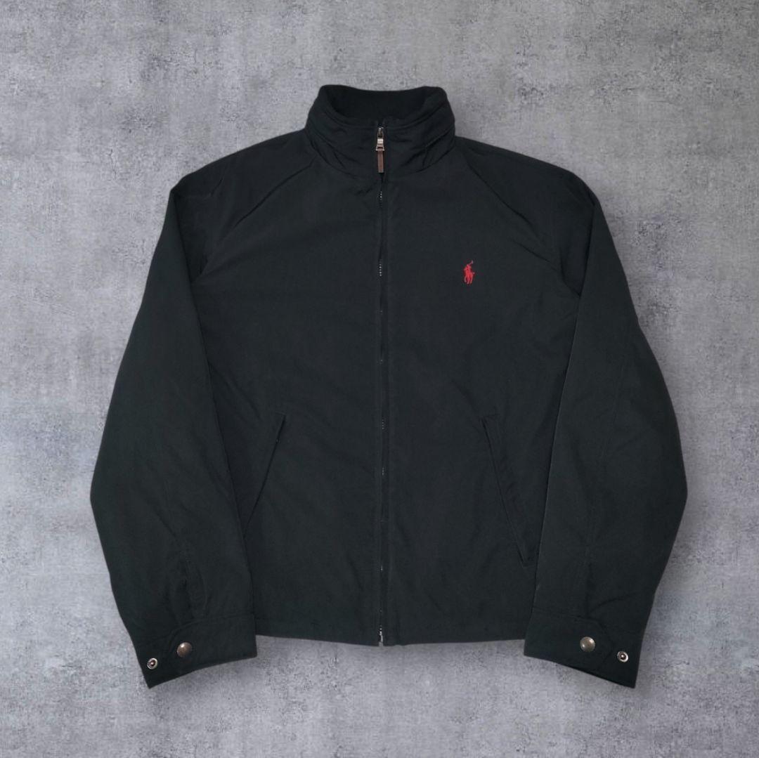 極美品 POLO RALPH LAUREN 中綿 ジップ ジャケット 黒 L