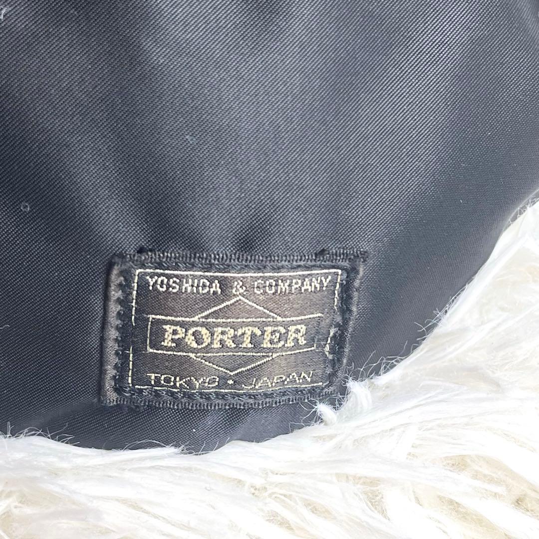 【美品】PORTER ポーター 現行 タンカー ウエストバッグ L ブラック