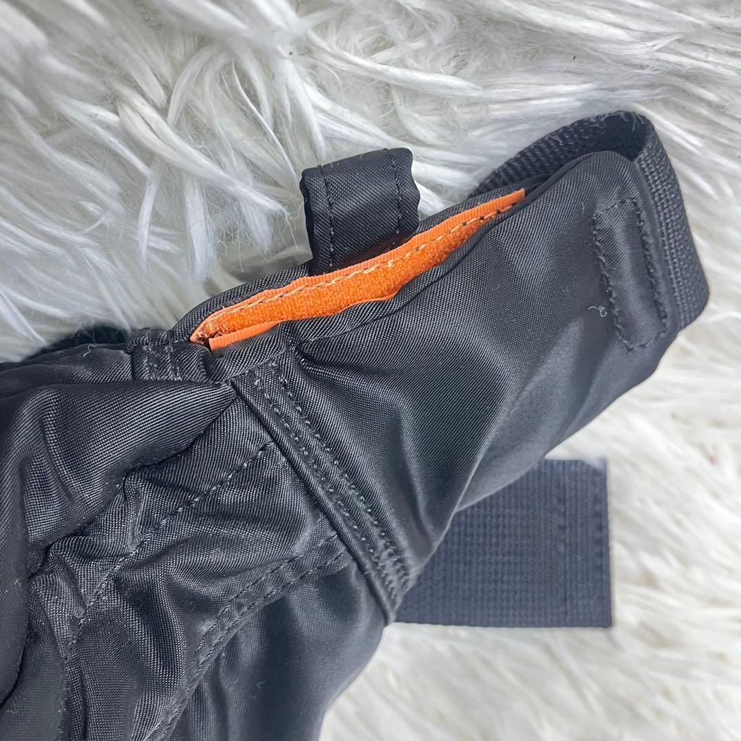 【美品】PORTER ポーター 現行 タンカー ウエストバッグ L ブラック