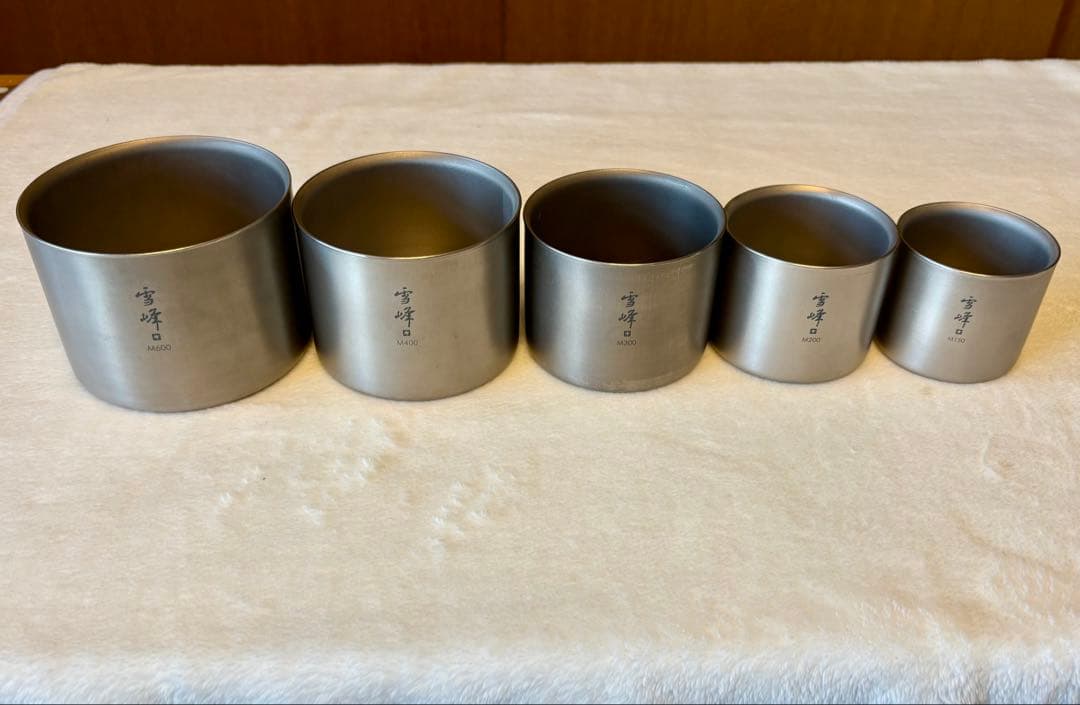 スノーピーク　雪峰スタッキングマグＭ　5個セット　廃盤　希少！