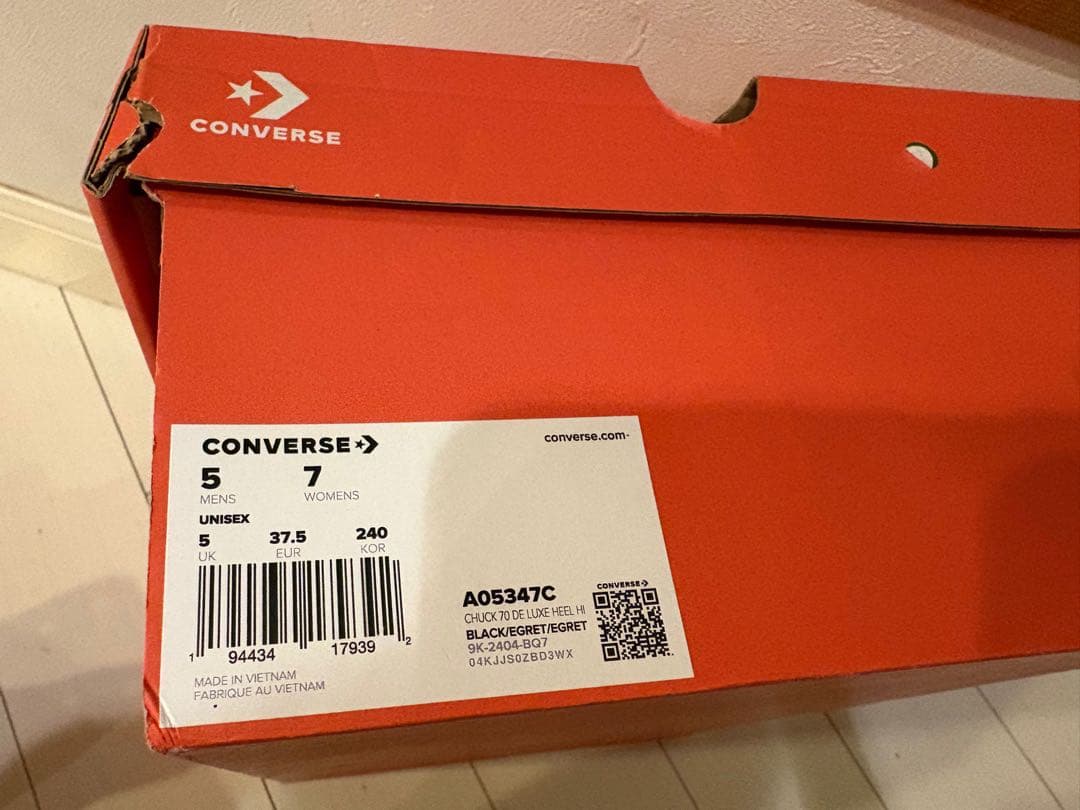 新品　CONVERSE チャックテイラー　厚底　ハイカット　コンバース　韓国
