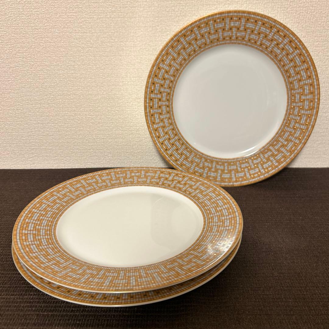 エルメス　ヴァンキャトル ゴールド　ディナープレート　27.5cm