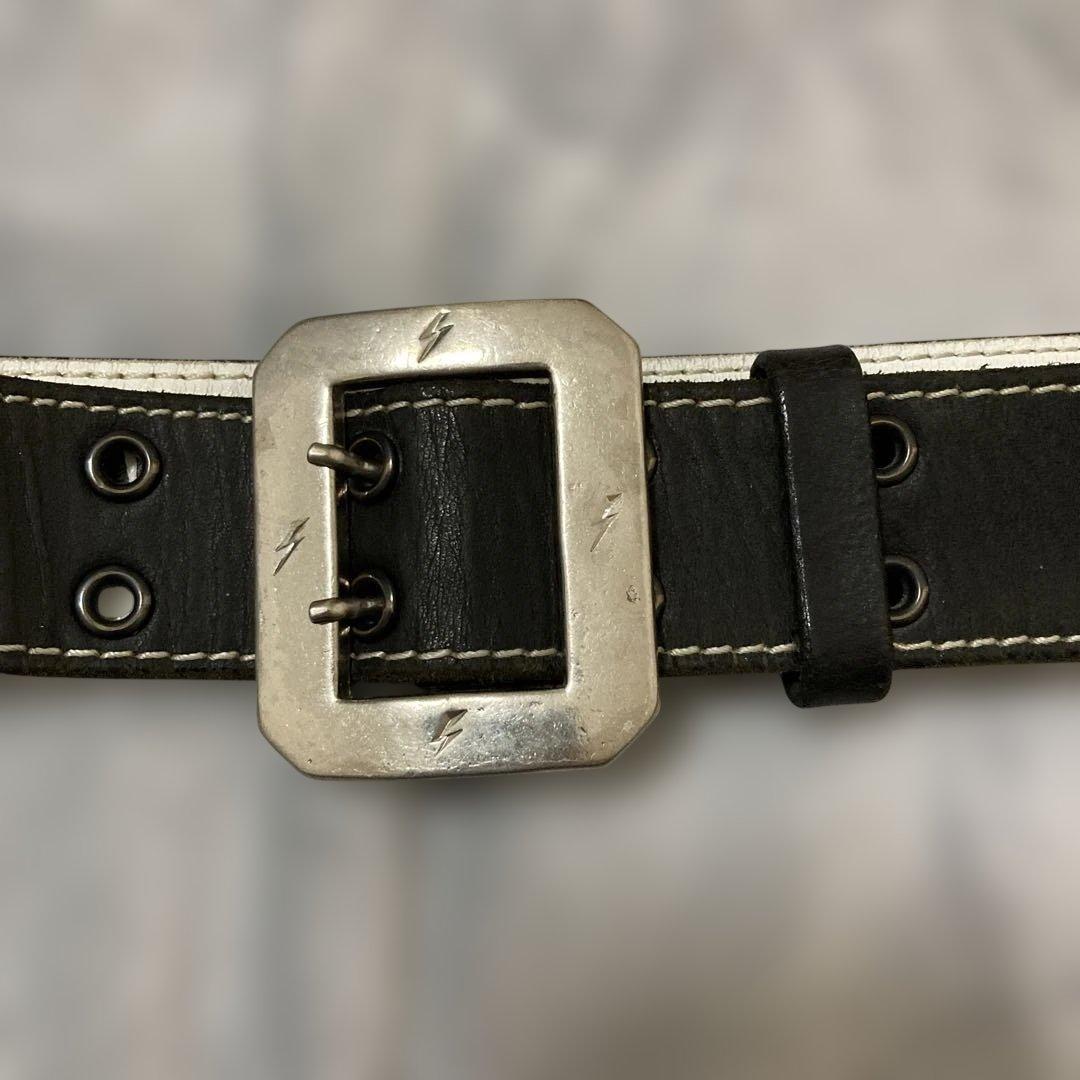 NEIGHBORHOOD レザーベルト ブラック