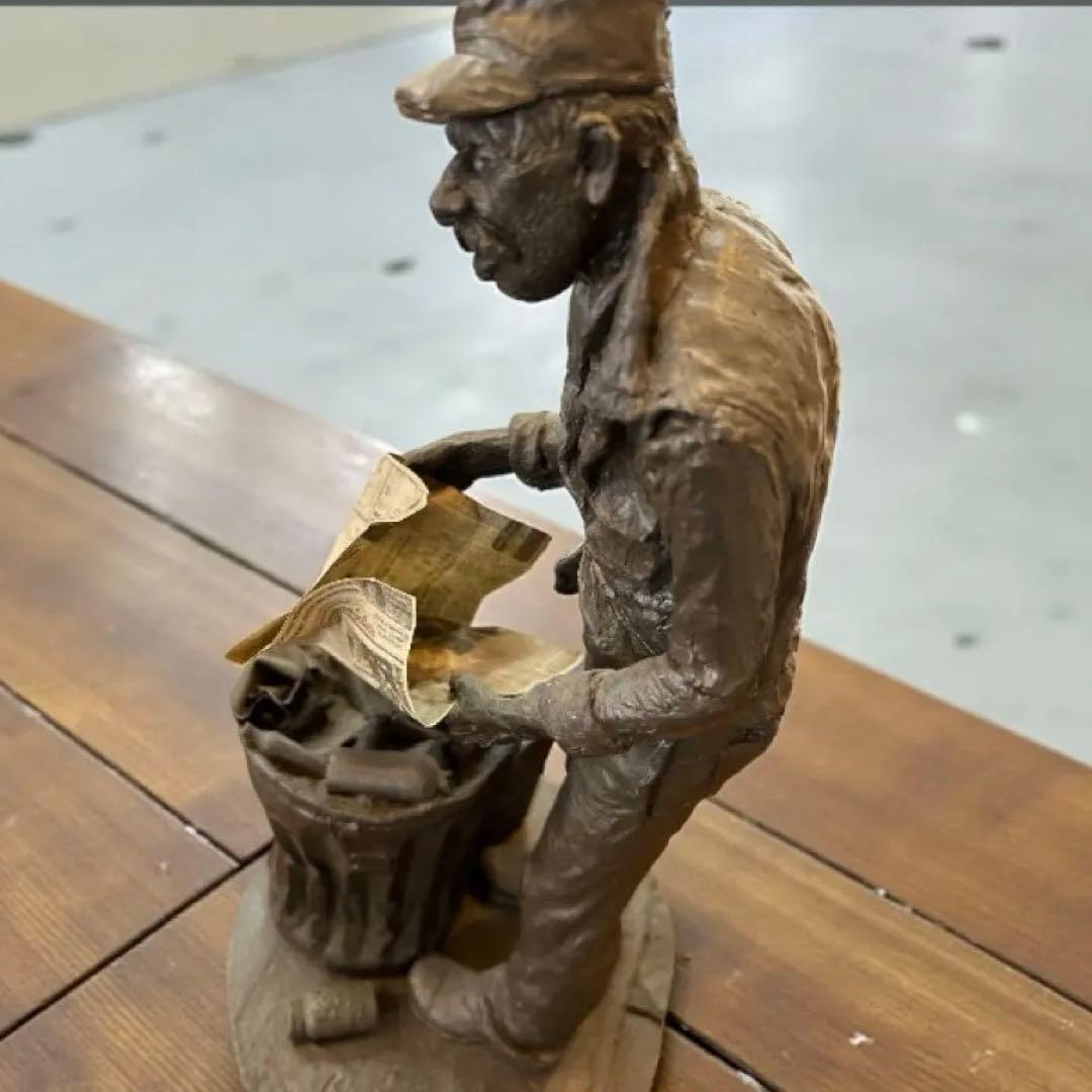 彫刻家 マイケルガーマン作 アンティーク アメリカンインテリア トラッシュマン