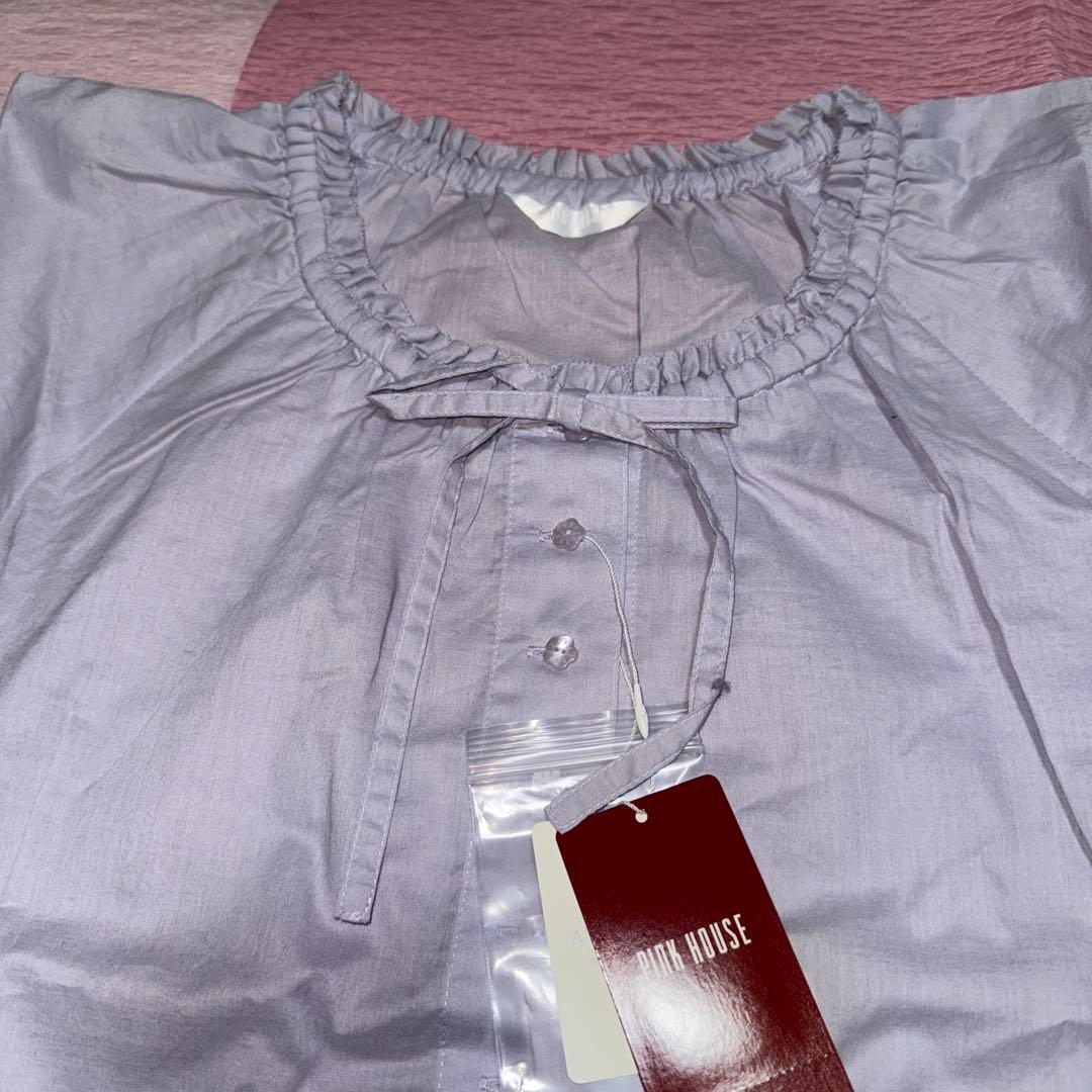 新品未使用　ピンクハウス　ローンパフスリーブブラウス