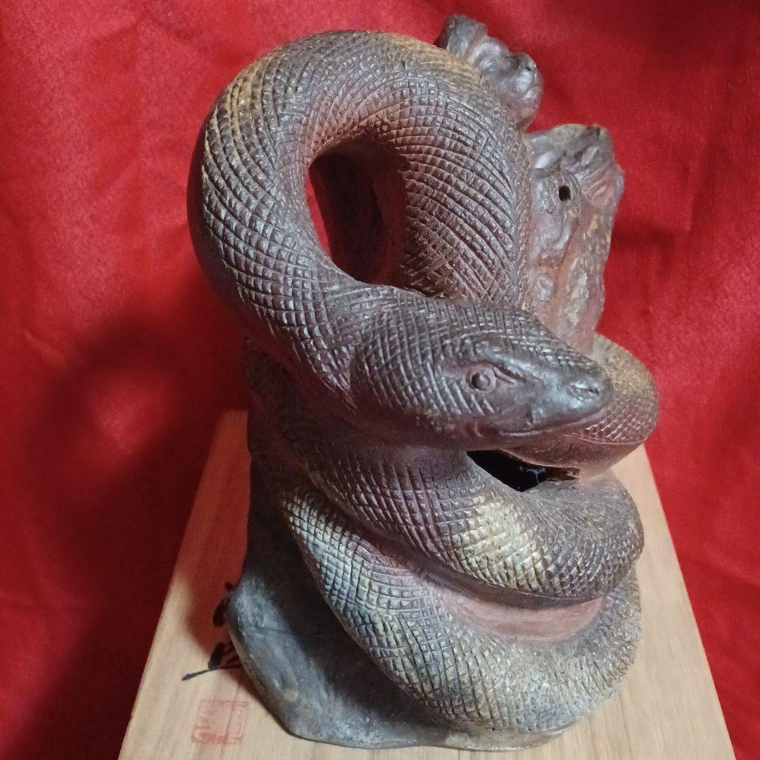 藤原陶臣　作　己置物(備前焼)