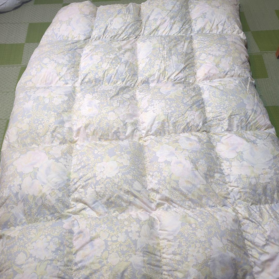 花柄羽毛掛け布団