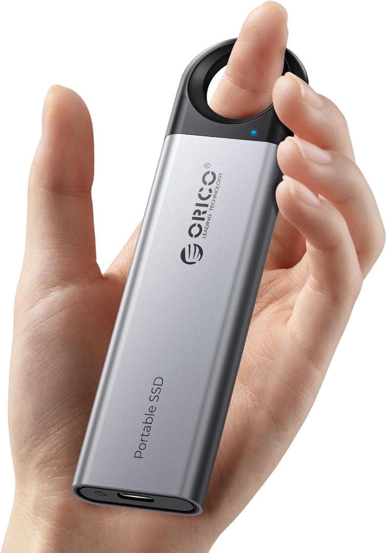LCCL　ORICO ポータブルSSD シルバー 2TB