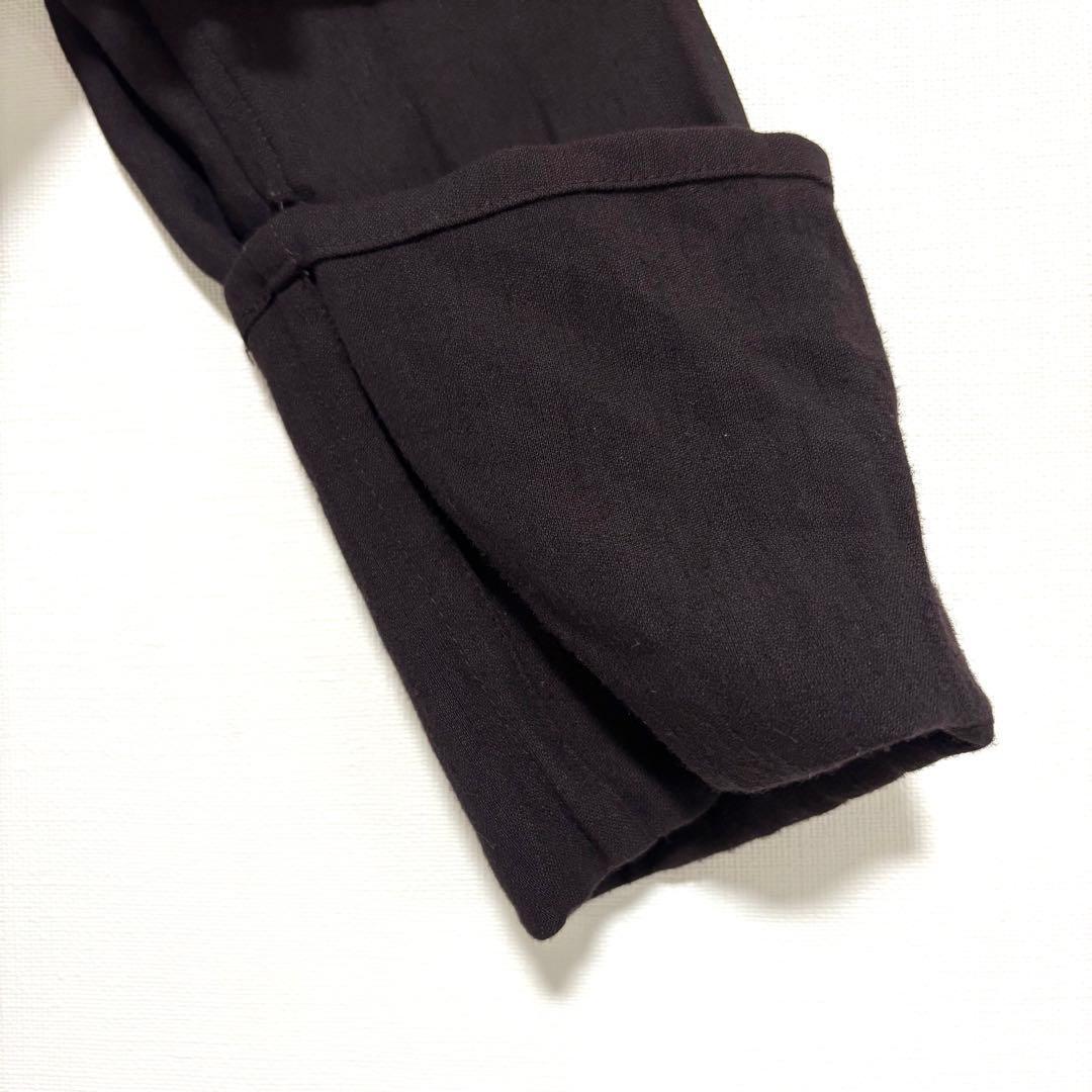 ワイズ ヨウジヤマモト 大きいサイズ ロングコート 折り返しデザイン モード