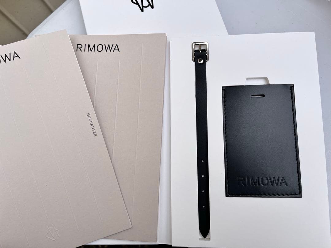 【未使用】RIMOWA リモワ レザー ラゲージタグ ネームタグ