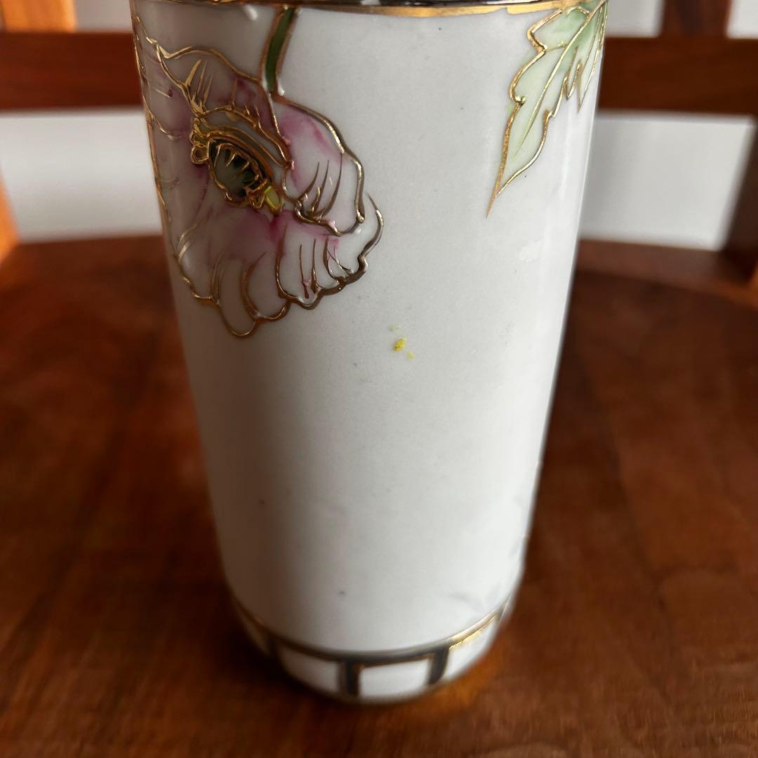 【アンティーク】花瓶　オールドノリタケ M 印NIPPON表記　ハンドペイント