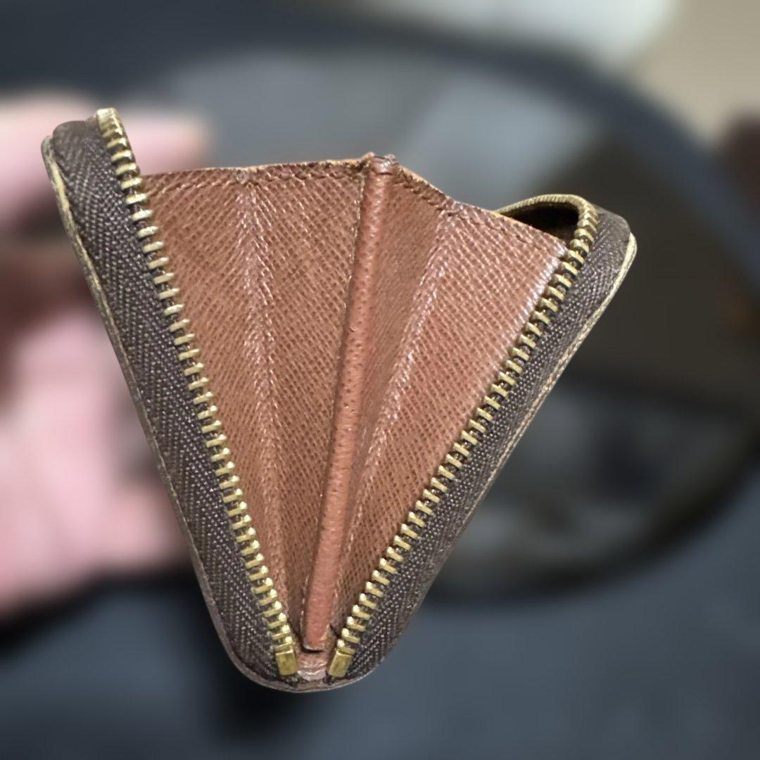 ⑨☆美品/訳あり☆モノグラム♪ジッピー パース ラウンドファスナー