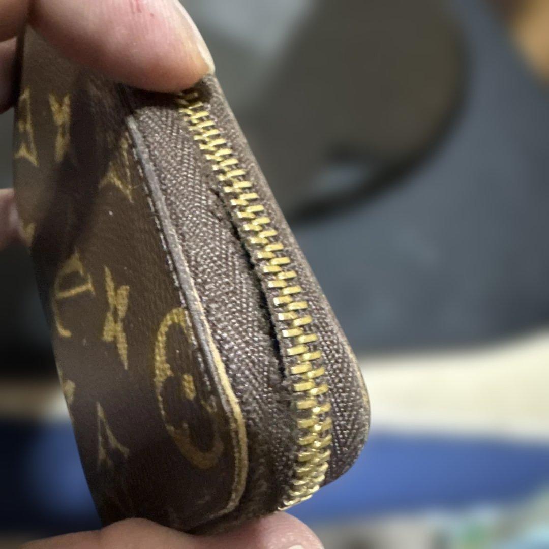 ⑨☆美品/訳あり☆モノグラム♪ジッピー パース ラウンドファスナー