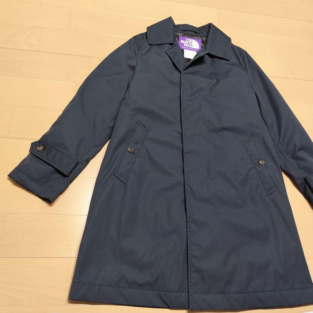 て*ん様 美品！ノースフェイス パープルレーベル ステンカラーコート ネイビー