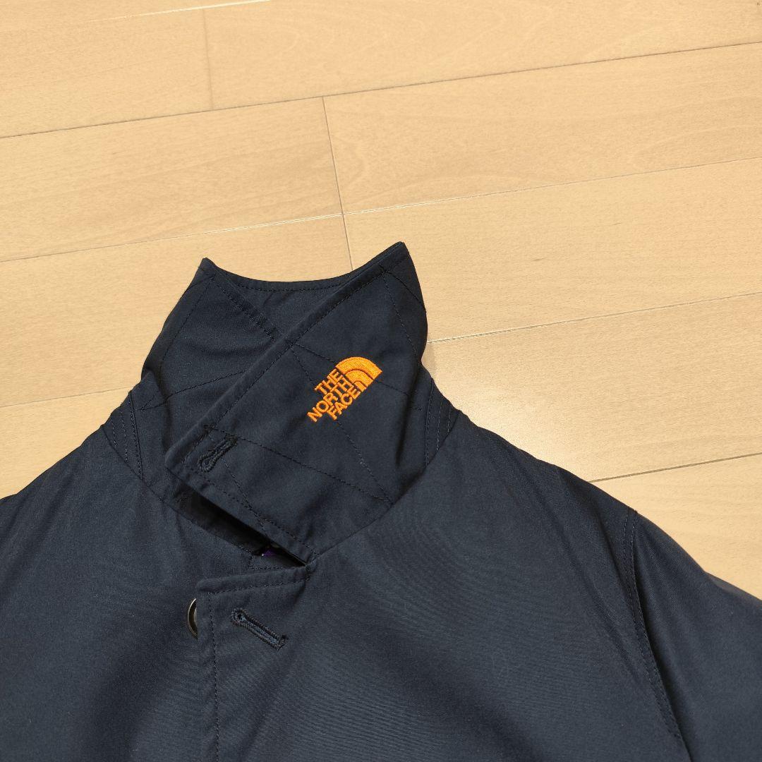 て*ん様 美品！ノースフェイス パープルレーベル ステンカラーコート ネイビー