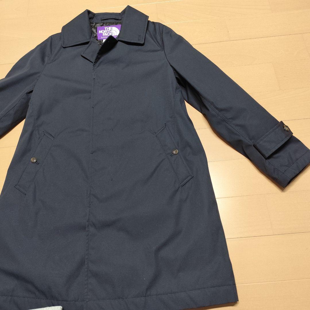 て*ん様 美品！ノースフェイス パープルレーベル ステンカラーコート ネイビー