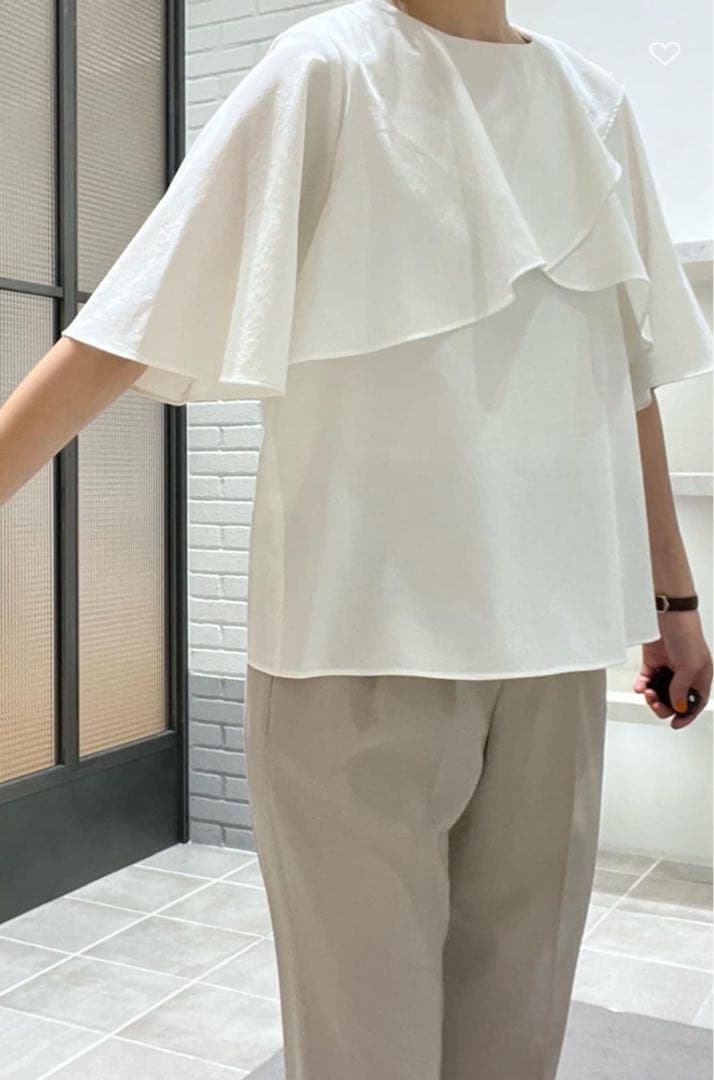 green label relaxing Breeze Coolケープ ブラウス