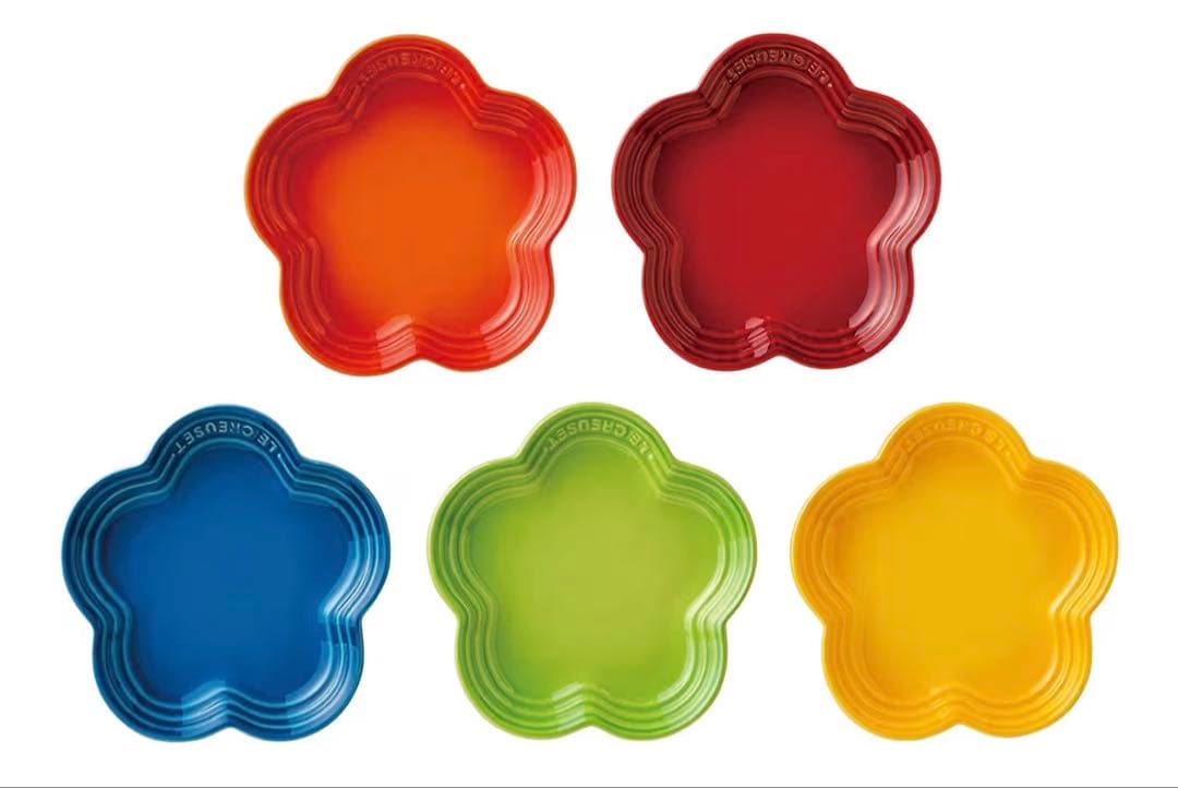 LE CREUSET 花型プレート 5枚セット