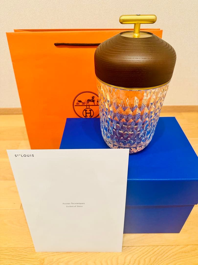 【未使用】HERMES サンルイ FOLIA どんぐりランプ ブラウン