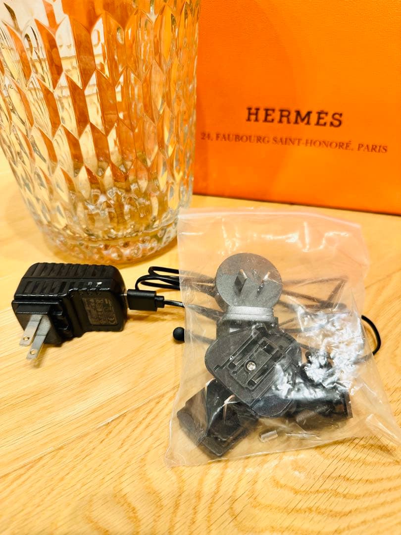 【未使用】HERMES サンルイ FOLIA どんぐりランプ ブラウン