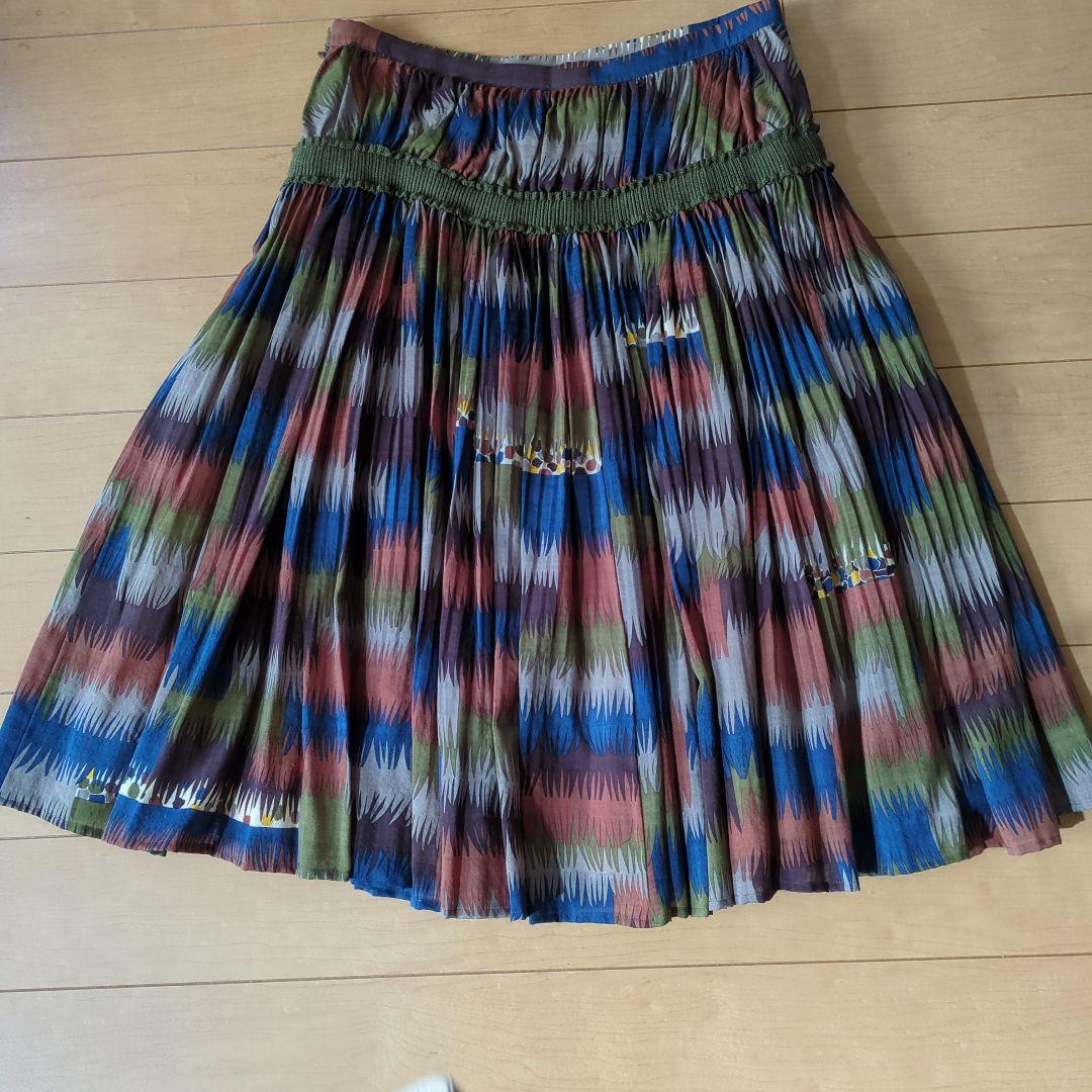 ミナペルホネンウール混スカート　皆川明　morino.kumasan