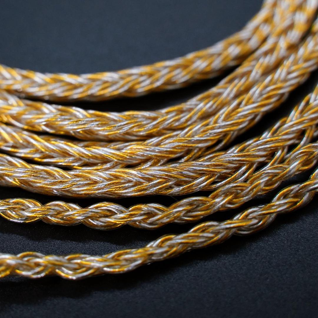 特別価格16芯 金銀線撚り合わせリケーブル膨張MMCX/4.4mmバランス接続