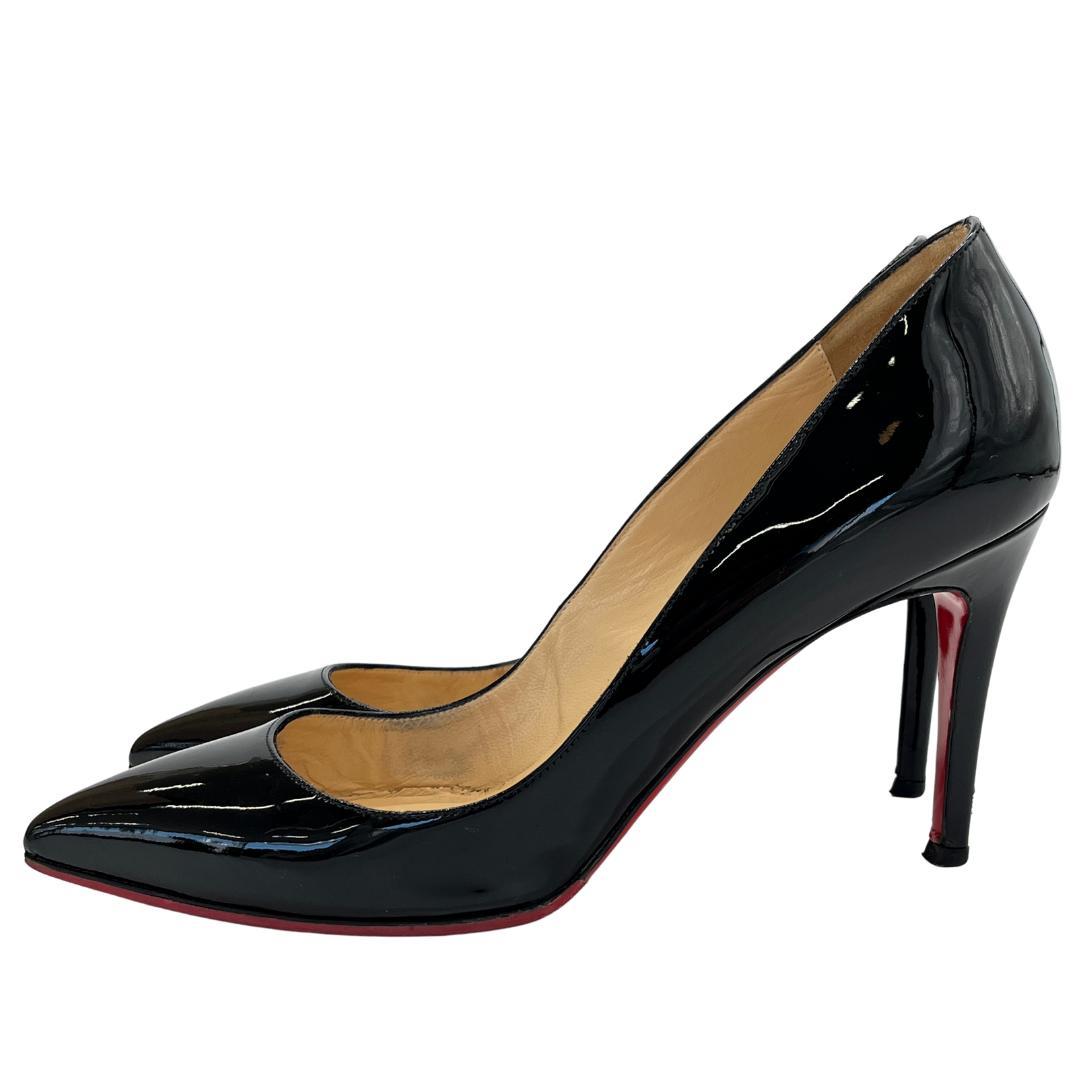 Christian Louboutin パンプス 黒 エナメル 24.5㎝