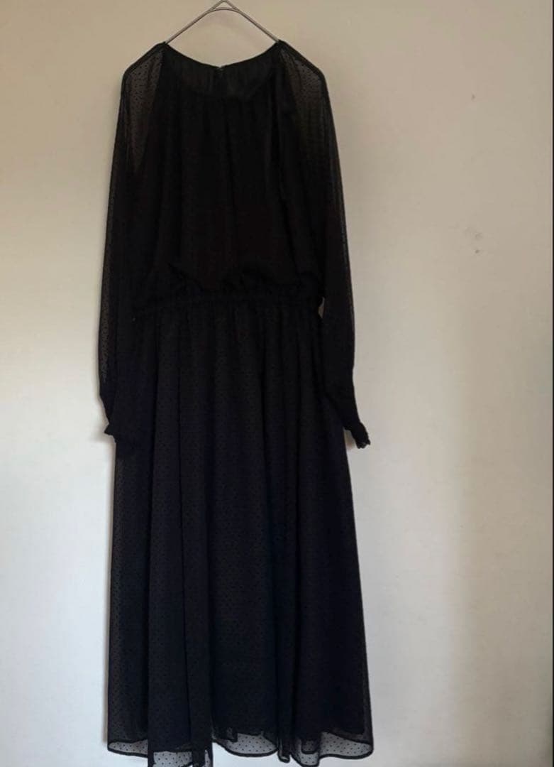 完売☆ほぼ未使用 23区 applaudir 黒　ロング　ドレス　ワンピース