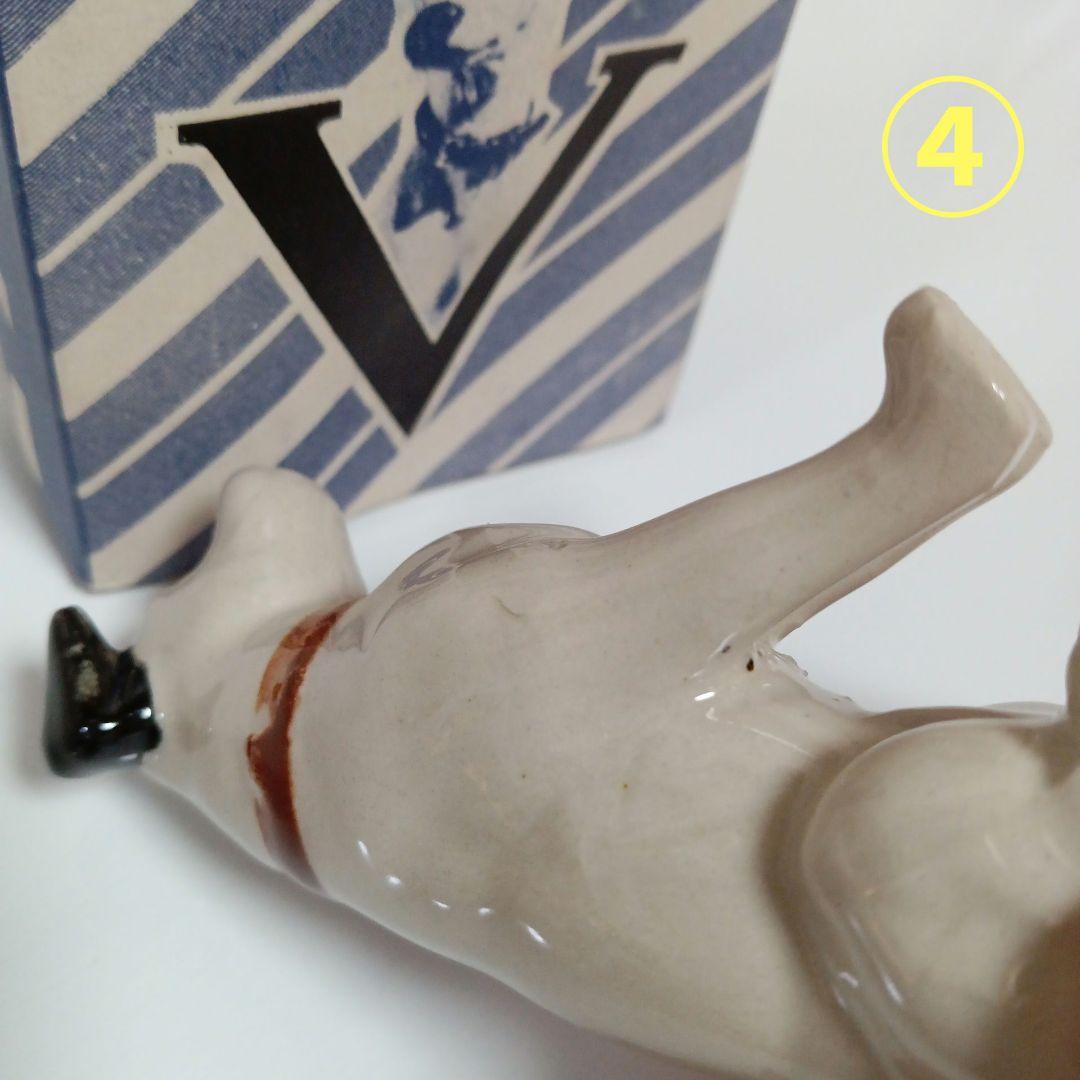 ビクター犬　ニッパー君　昭和レトロ　ヴィンテージ　陶器　置物　6体