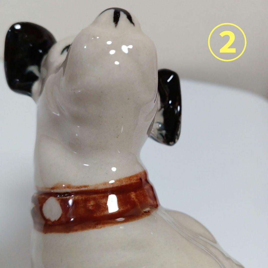 ビクター犬　ニッパー君　昭和レトロ　ヴィンテージ　陶器　置物　6体