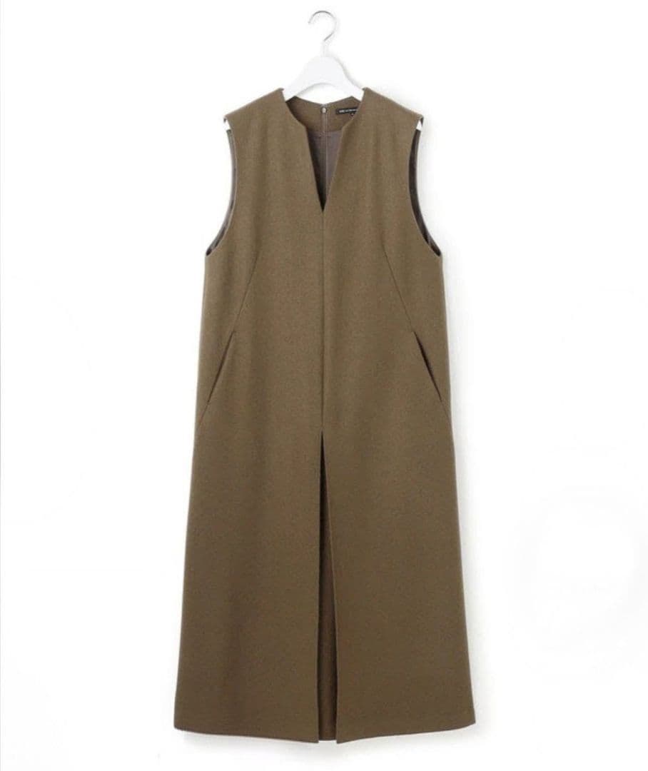 23区 ウールミルドジャージーボックスタックジャンパースカート