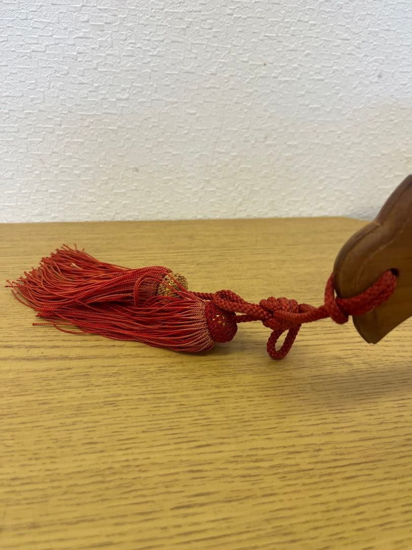 昭和レトロ　屋久杉　打出の小槌　縁起物　インテリア　置物　アンティーク