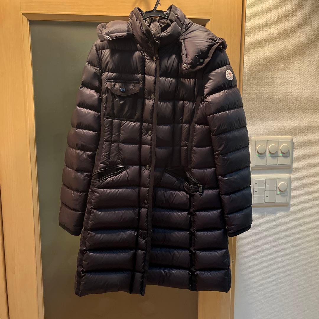 MONCLER ダークグレー ロングダウンジャケット