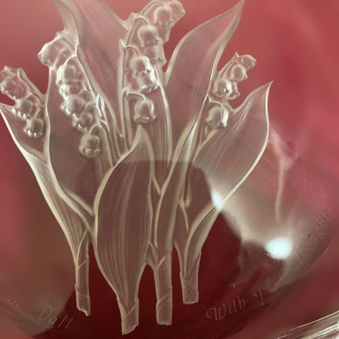 HOYA大皿4枚 コップ6x2 HOYAクリスタルフアン必見‼︎ 未使用おまけ付き