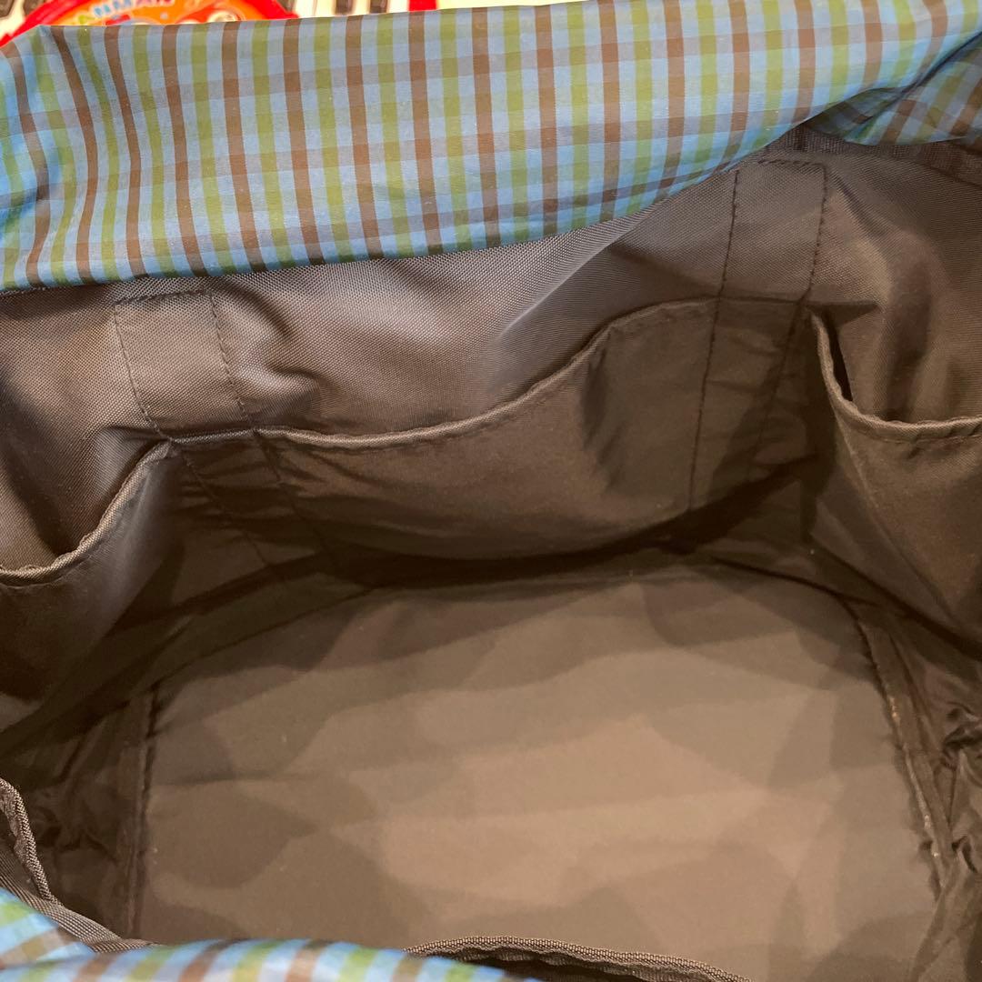 familiar マザーズバッグ ネイビー チェック柄　ファミリア