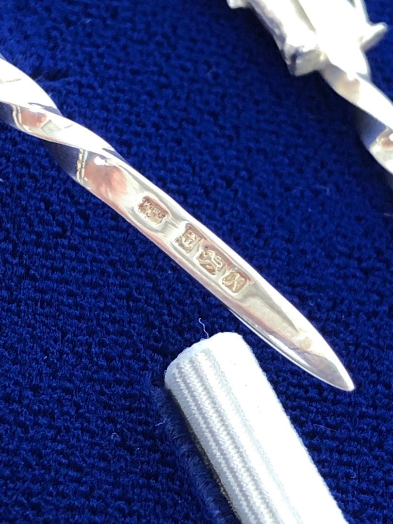 マッピン＆ウェッブ　純銀製　チェリースティック6本　フルーツピック 　シルバー