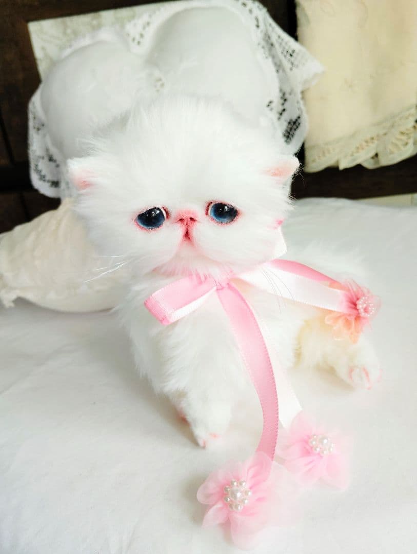 短足ころりんボディ♡うるるんオメメの子猫ちゃん♡アートドール♡ぬいぐるみ♡