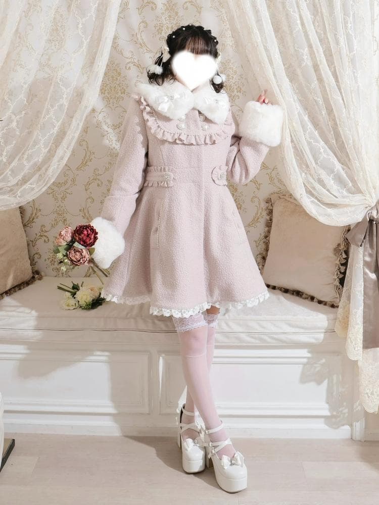 NOEMIE新品さきまるちゃんコラボ♡ヨークフレアコート