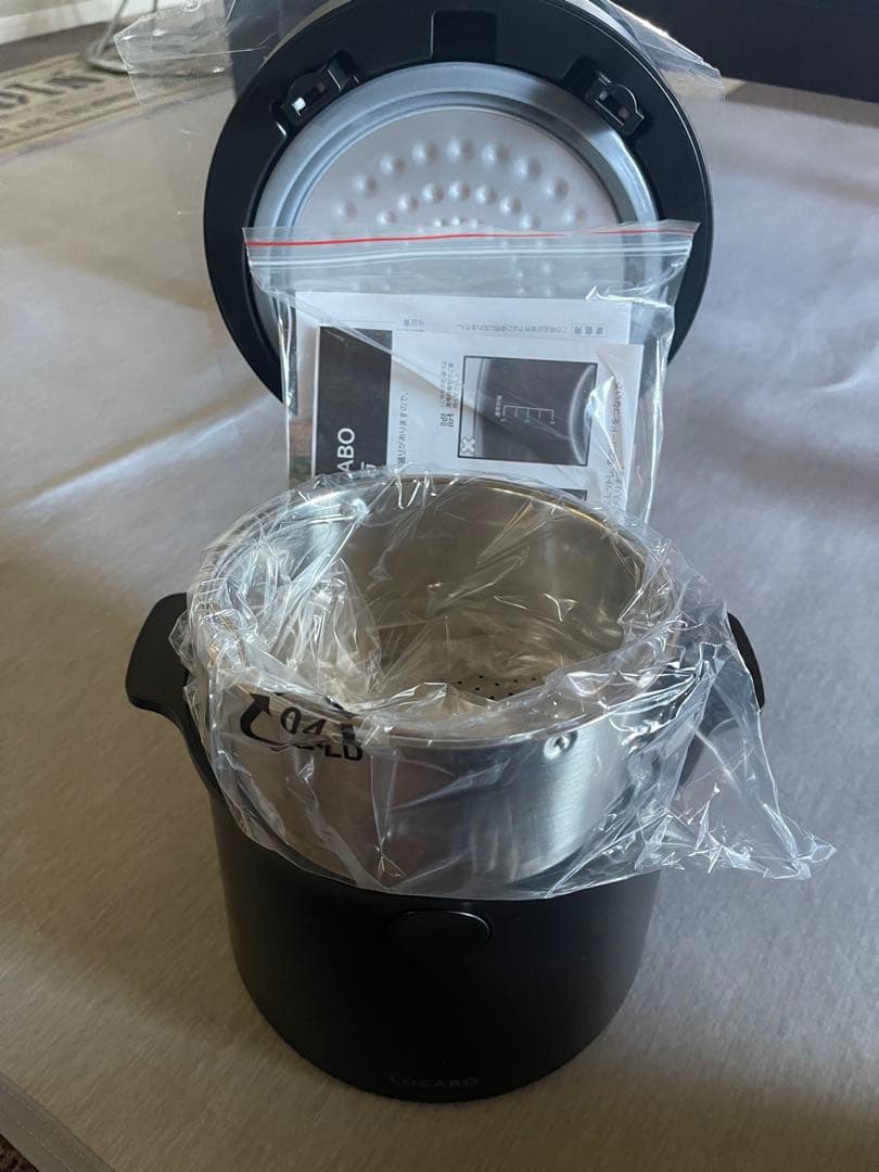 LOCABO 保温調理鍋 黒糖質カット炊飯器