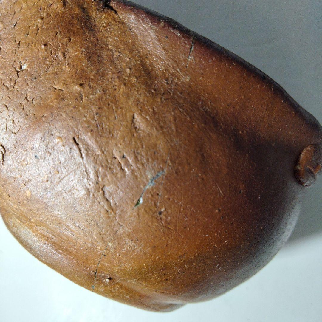 R397-2　備前焼　宝瓶急須　陶印有　D