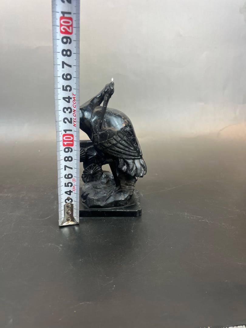 墨晶石亀、鶴一双 2セット　中国工艺品　送料込み