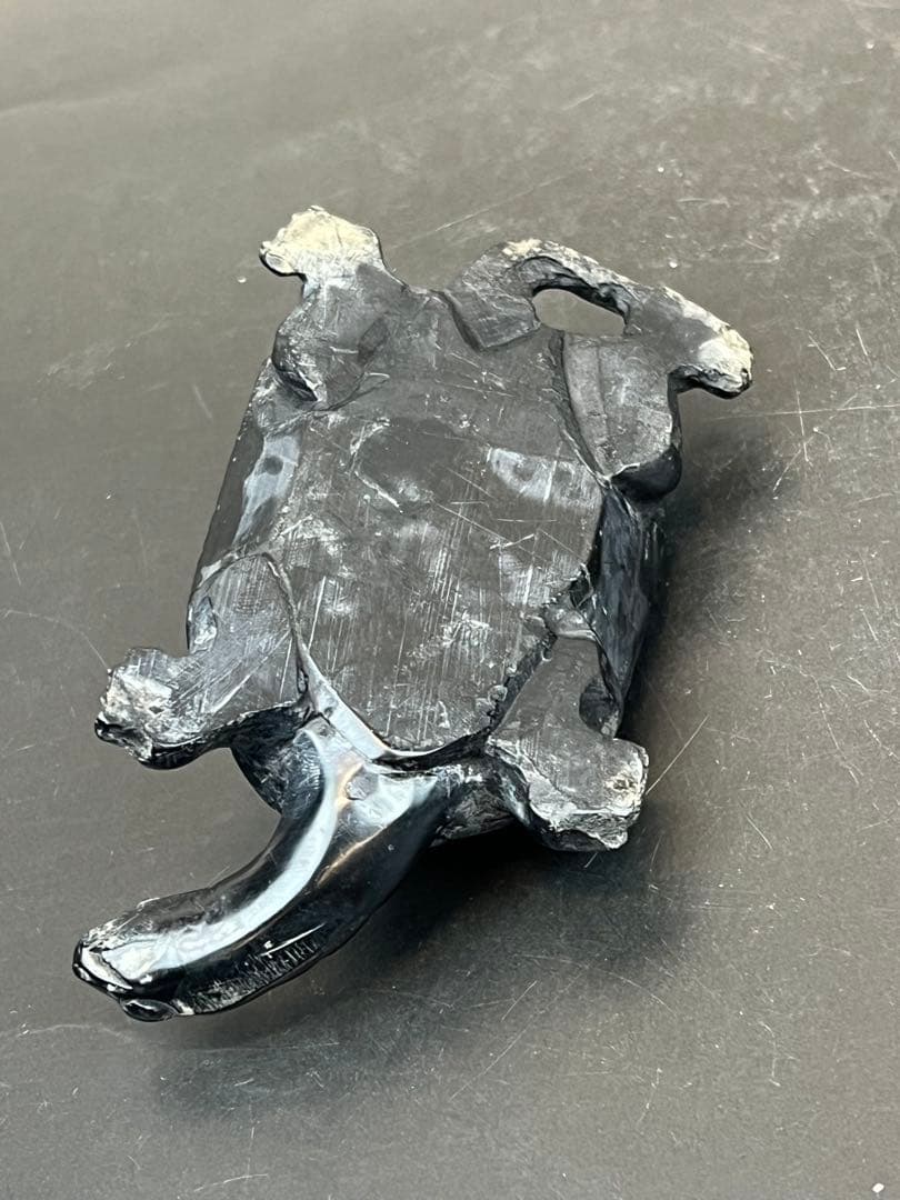 墨晶石亀、鶴一双 2セット　中国工艺品　送料込み