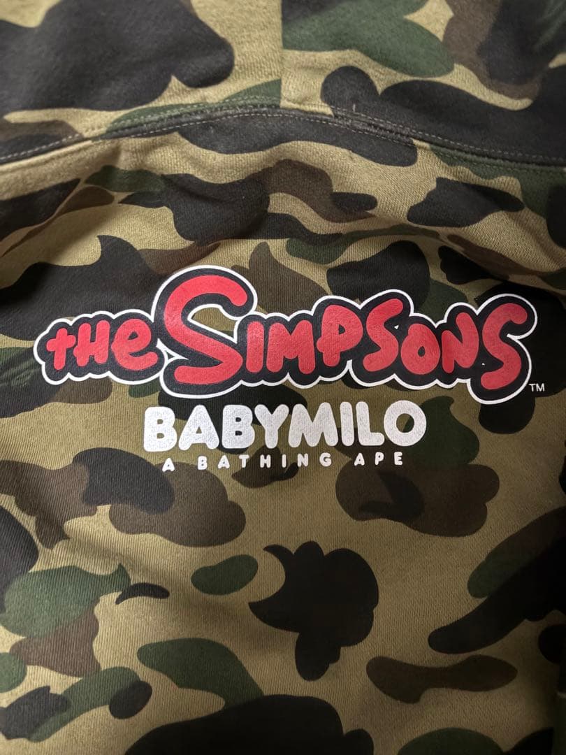 a bathing ape × THE SIMPSONSフルジップパーカーXXL