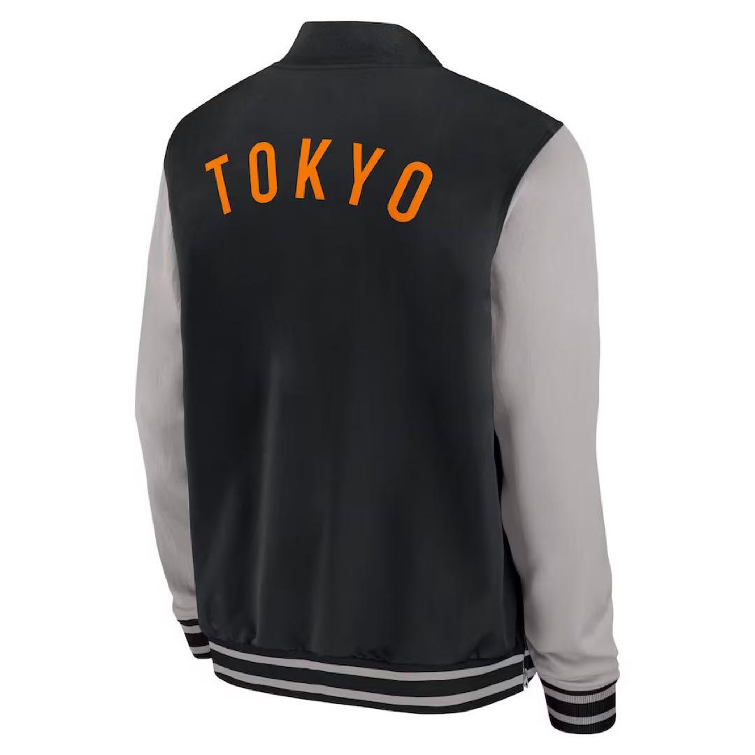 読売ジャイアンツ ナイキ ブラック×グレー グラウンドコート L