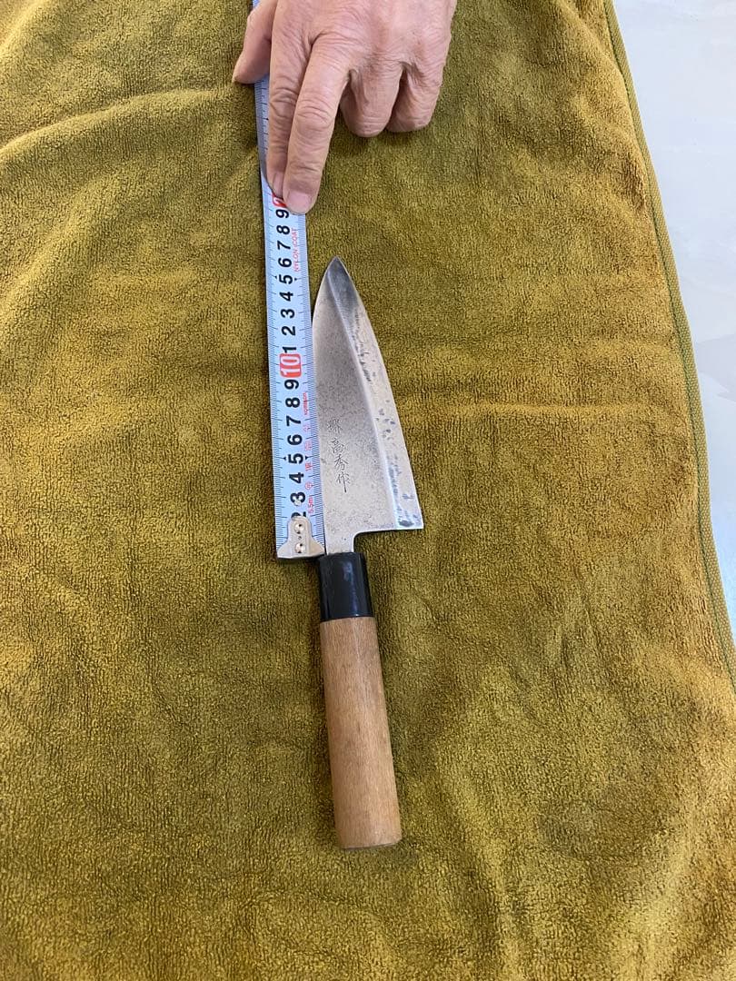 14本の本焼き包丁セット鹿皮のカバン付き